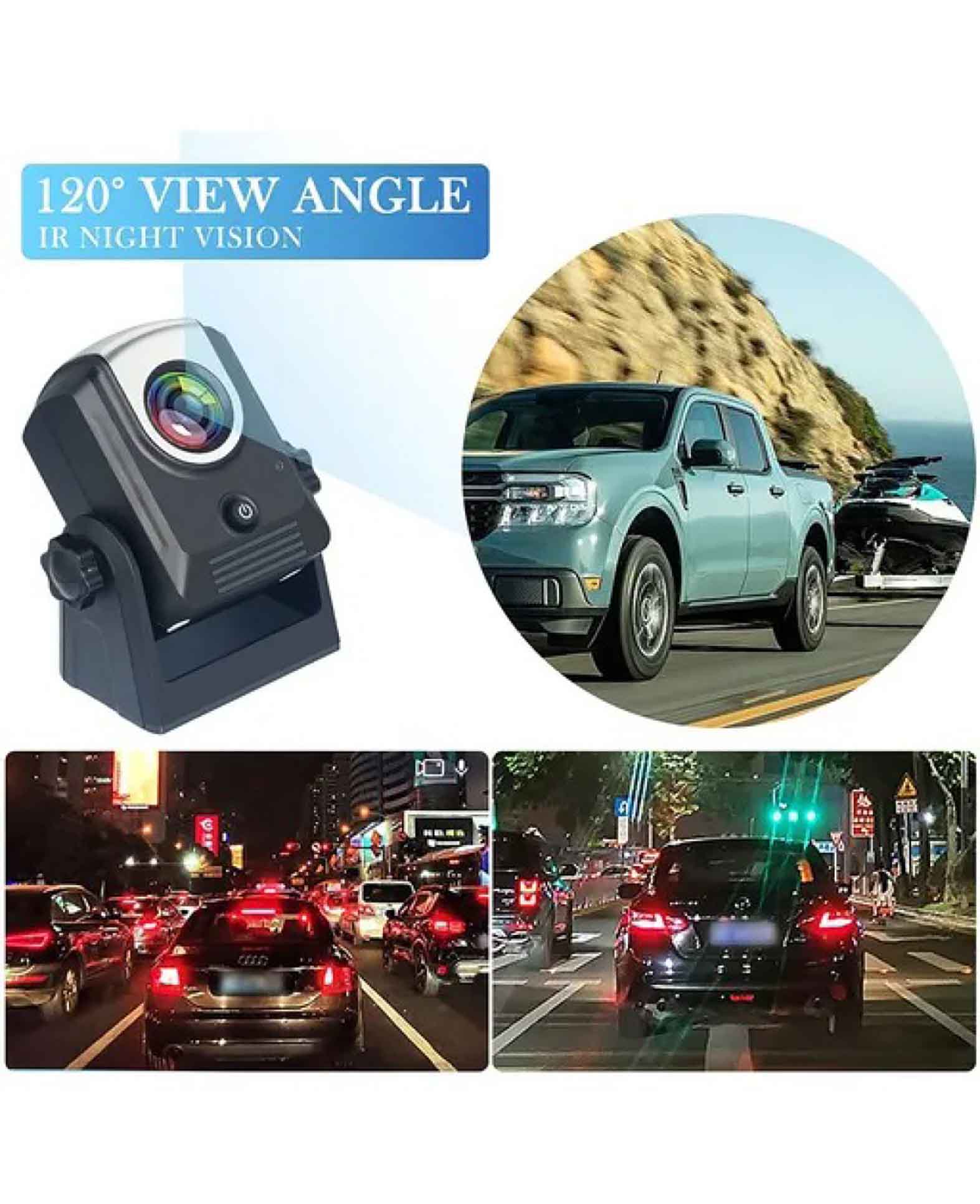 Magnetic 2.4GHz WiFi Wireless Car Reversing Camera with Night Vision Function