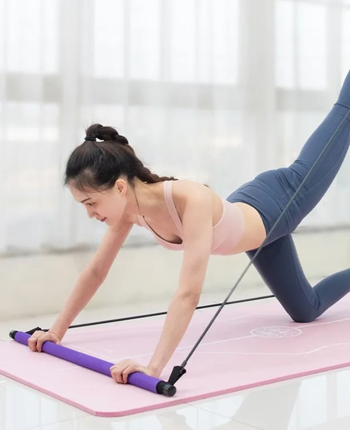 Gummi Fitness Bar Übungsbänder Widerstandsbänder Gymnastikbänder Train
