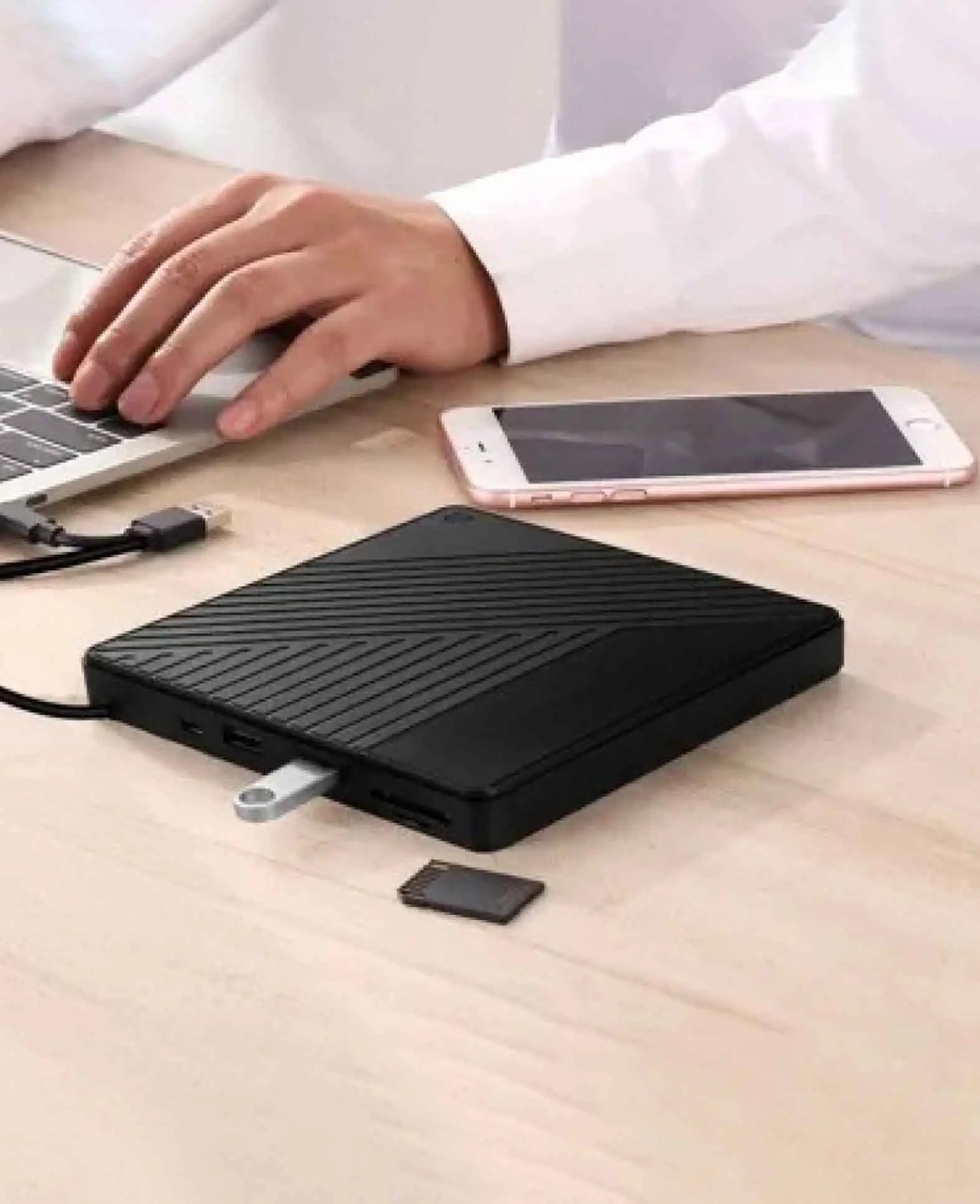 3in1 Slim Super Drive USB C / USB 3.0 CD DVD-RW External Drive Burner