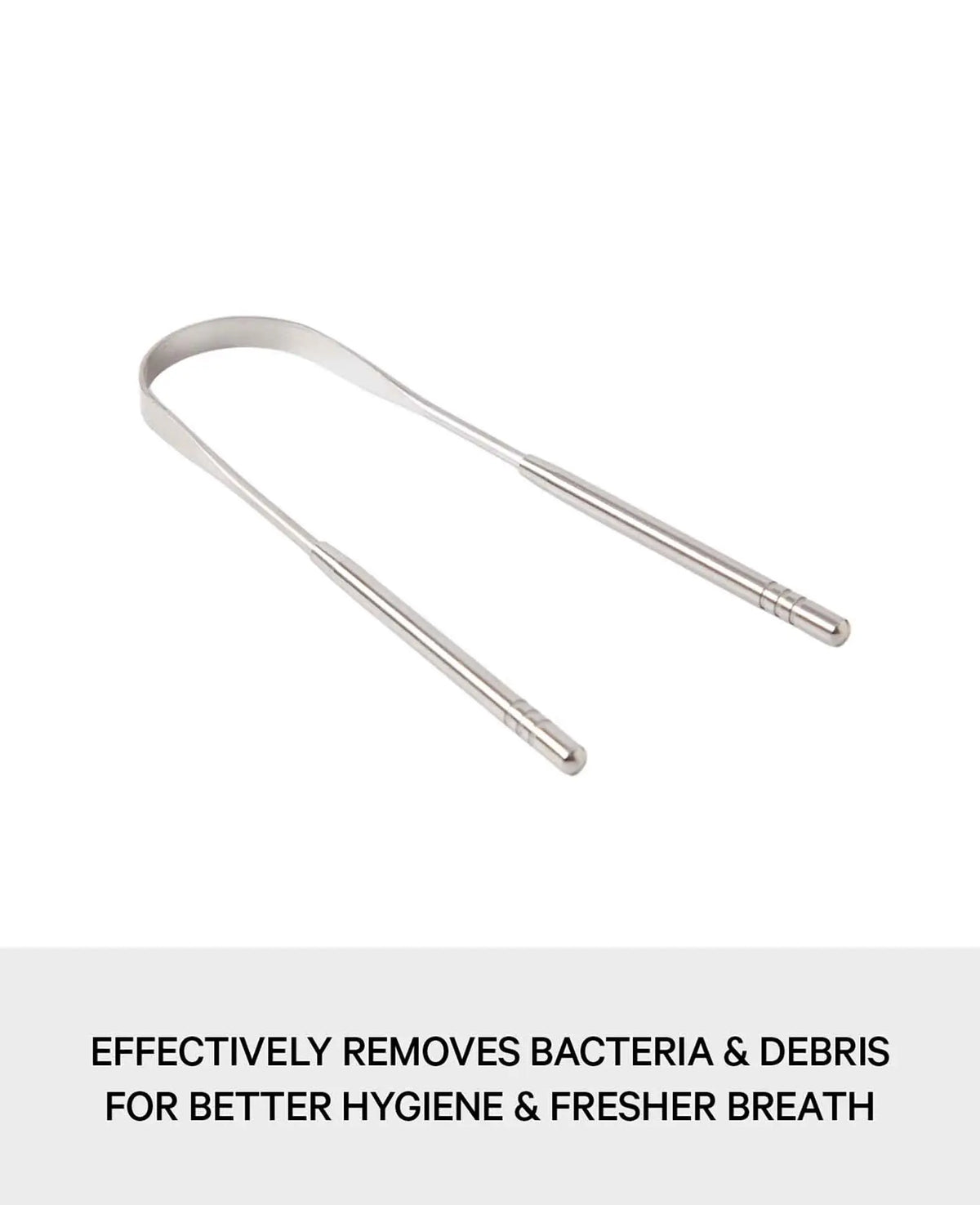 Nettoyant de langue réutilisable en acier inoxydable pour hygiène buccale (écologique