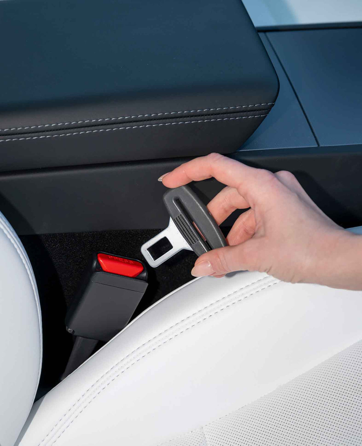 (2er Set) Universal Auto Sicherheitsgurt Stecker Anschnallgurt Zunge -