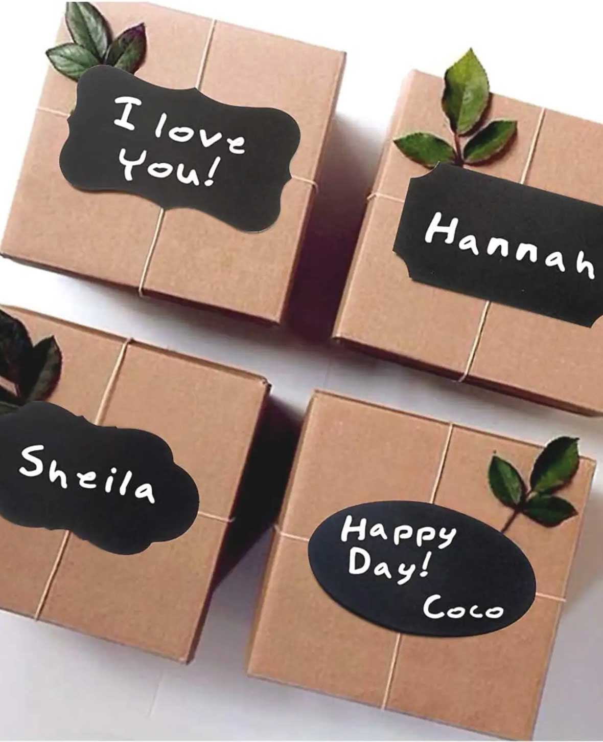 (282) Chalkboard Labels incl. Marker - Black