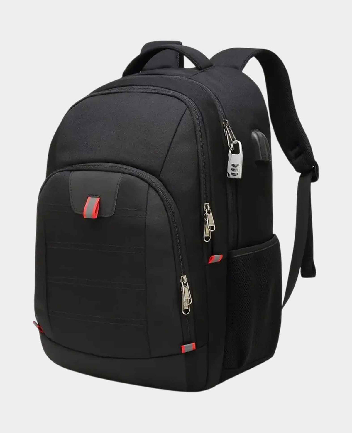 (32L) Laptop MacBook 17 Rucksack Tasche mit Diebstahlschutz + USB Lad