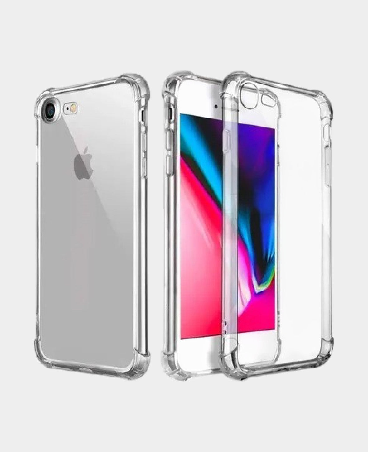 iPhone SE (2022/2020) / 8 / 7 Rubber Case Cover with Air Cushion Frame