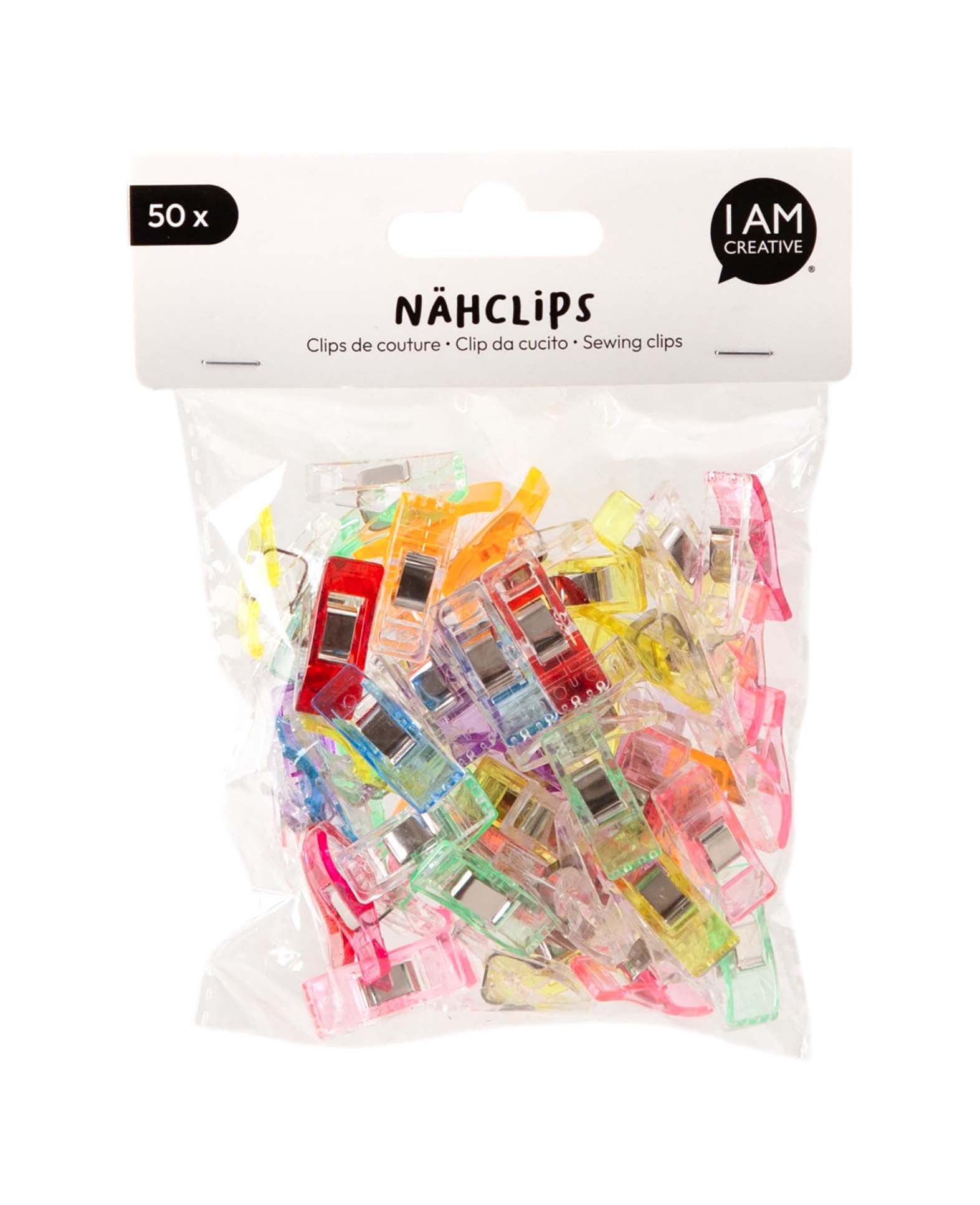 Fabric Clips Notions Sewing Accessories Multipurpose Clips, Colorful, 50 pcs.