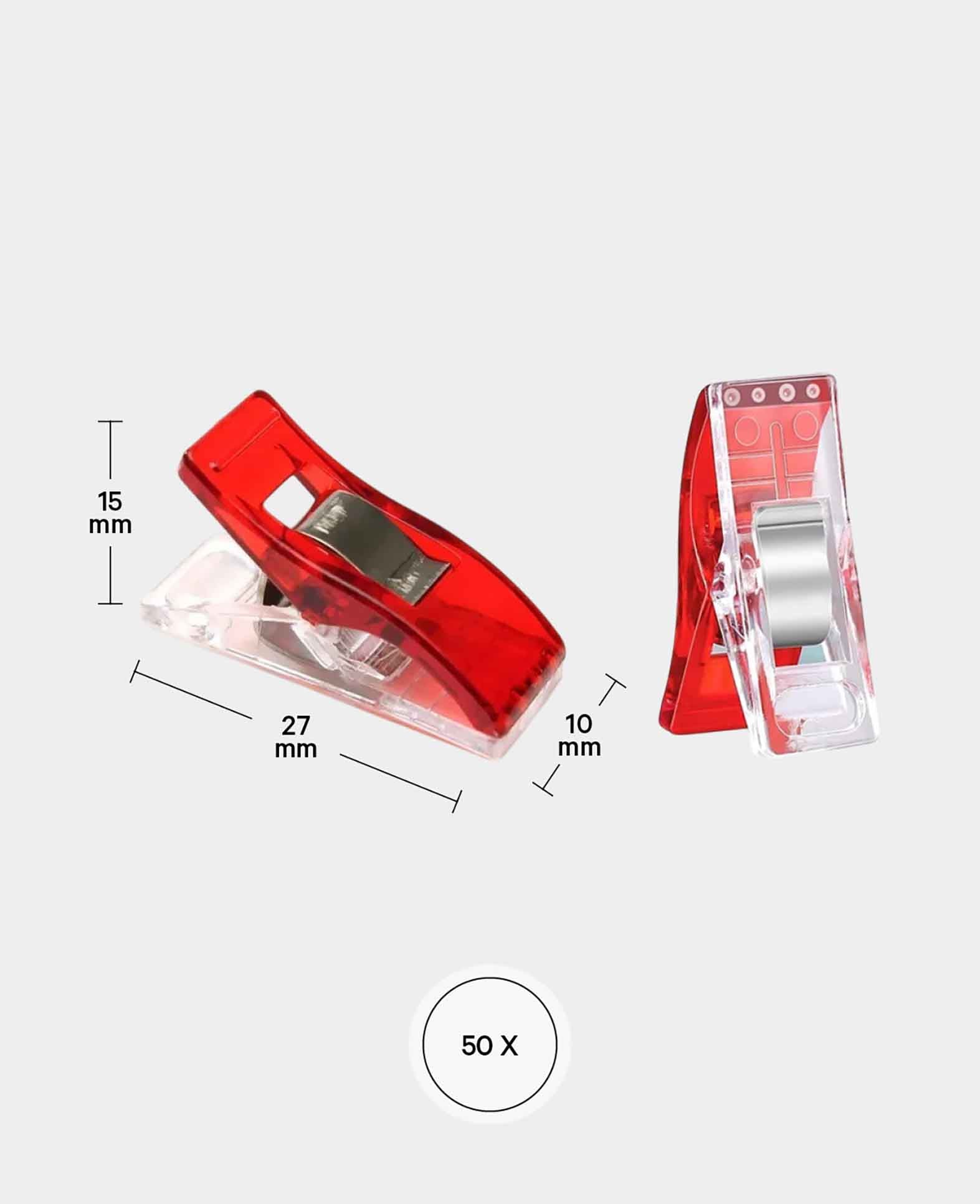 Fabric Clips Notions Sewing Accessories Multipurpose Clips, Colorful, 50 pcs.