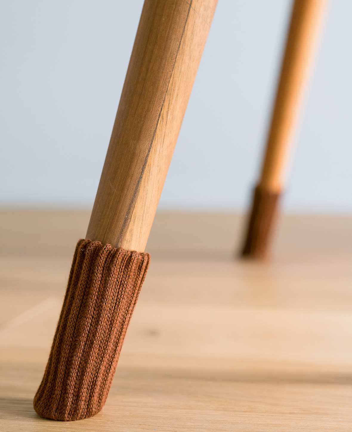 (4er) Stoff Stuhlbein Stulpen Schutz – Braun