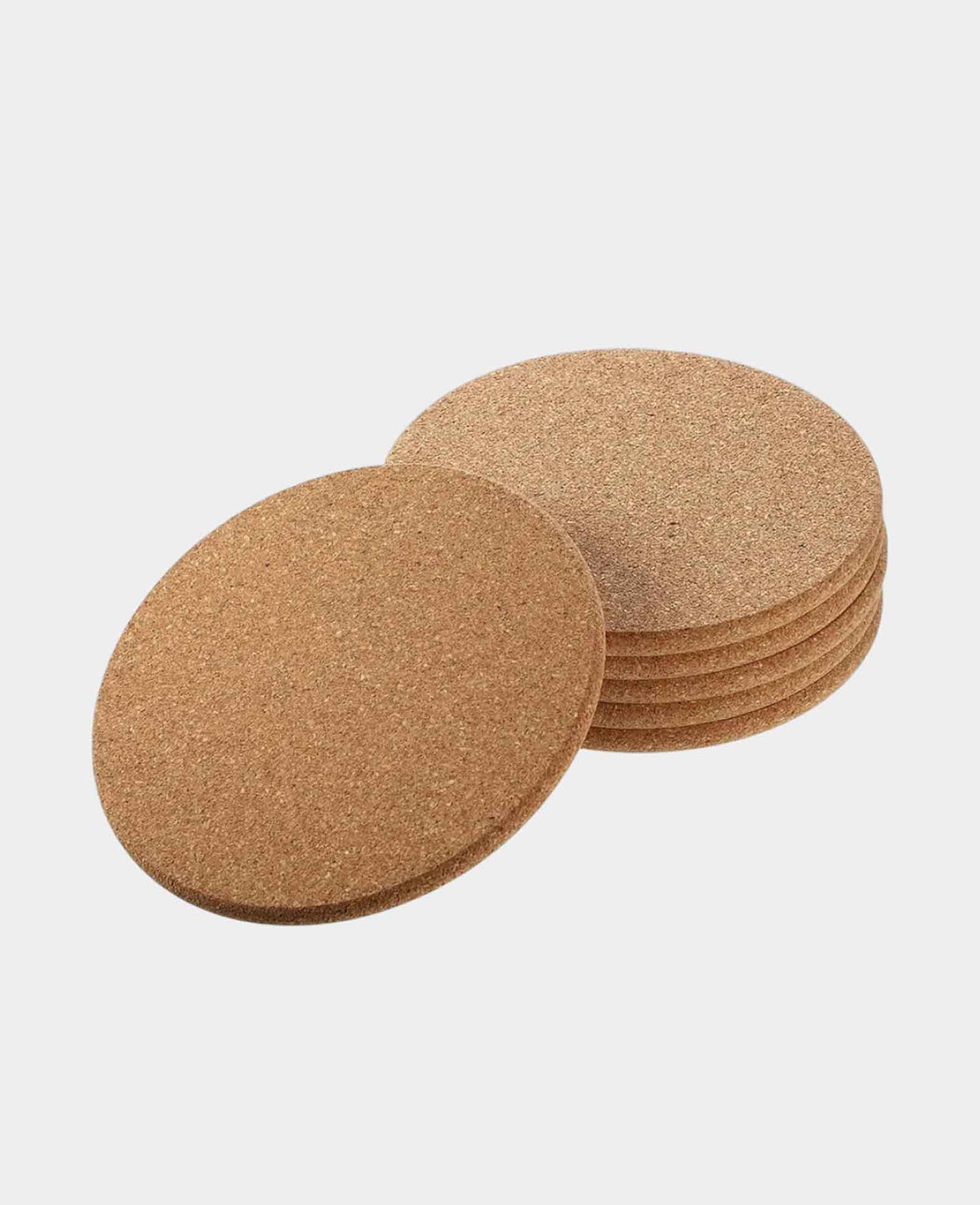 Cork Drink Coasters, Brown, Ø 90mm, 10 pcs.