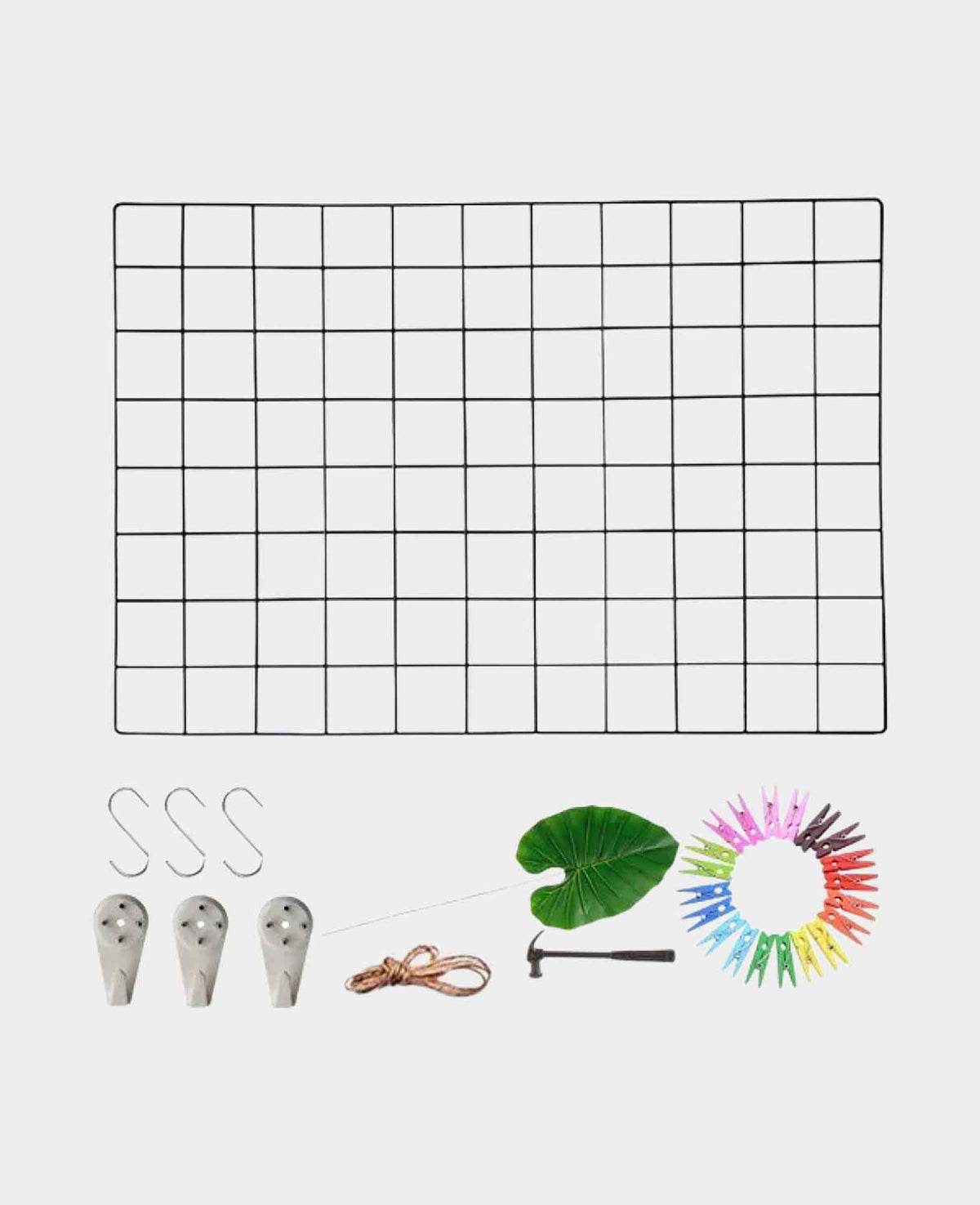 Wandgitter / Fotohalter, 45 x 65 cm, Schwarz
