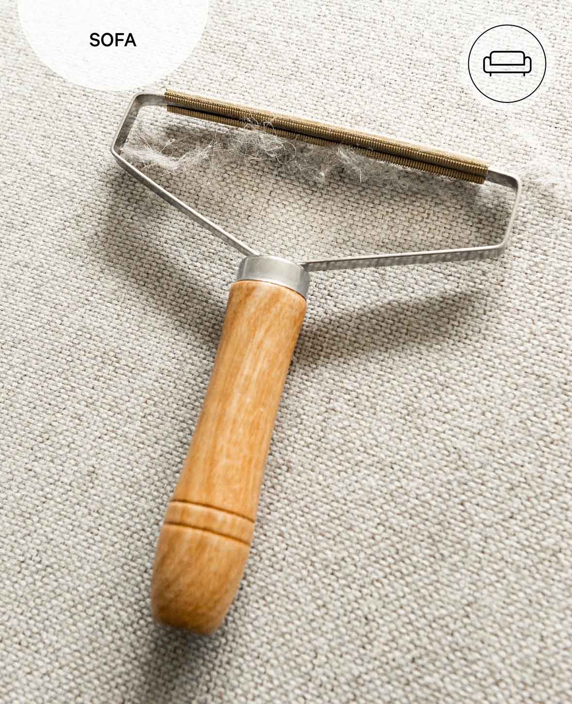 Fusselrasierer / Tierhaarentferner / Flusenkamm für Kleidungsstücke, Möbel, Teppiche und Decken