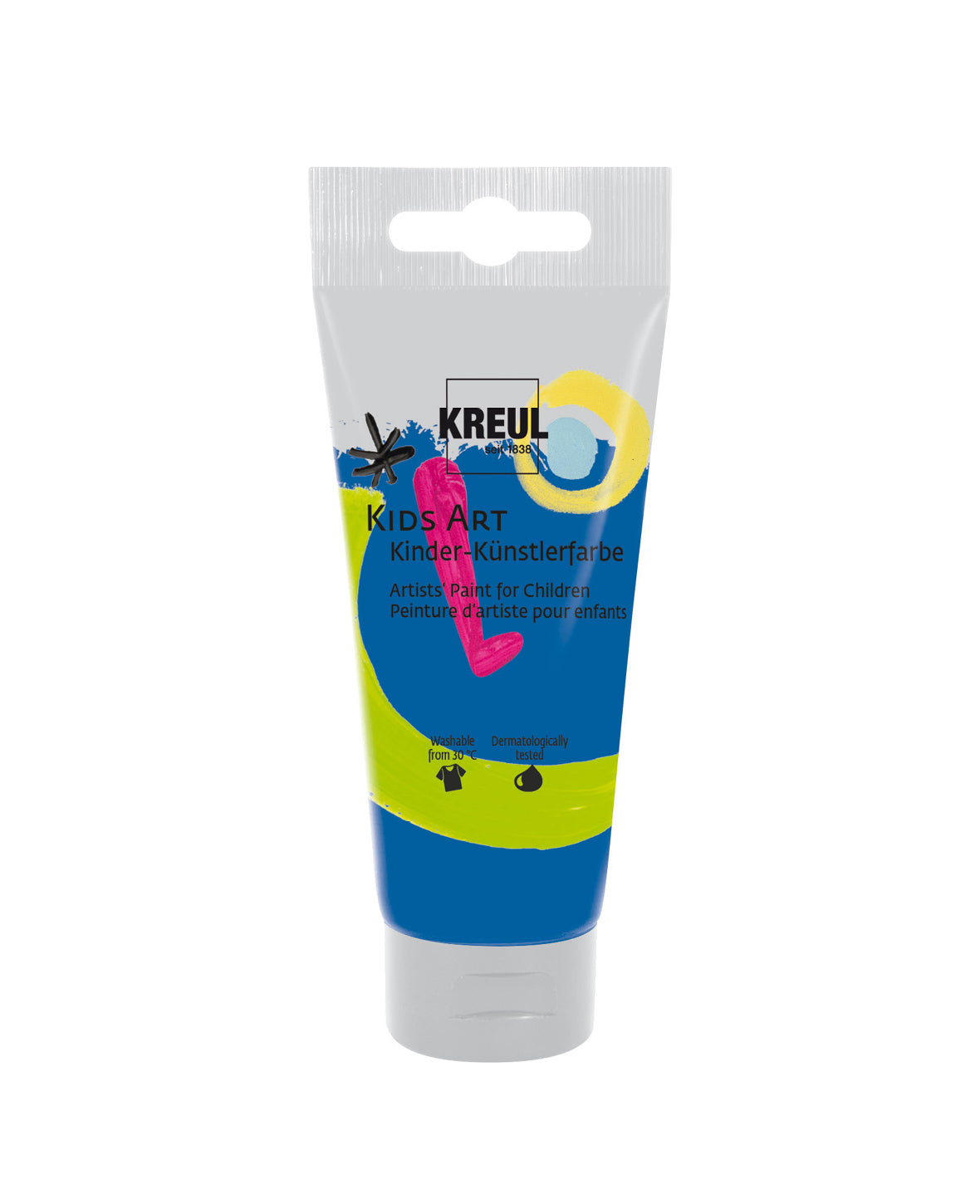 KREUL Kids Art Kinder-Künstlerfarbe, Königsblau, 75 ml, 1 Tube