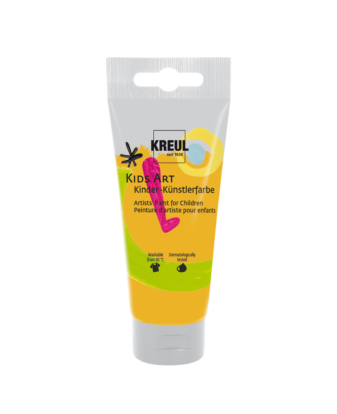 KREUL Kids Art Kinder-Künstlerfarbe, Gold, 75 ml, 1 Tube