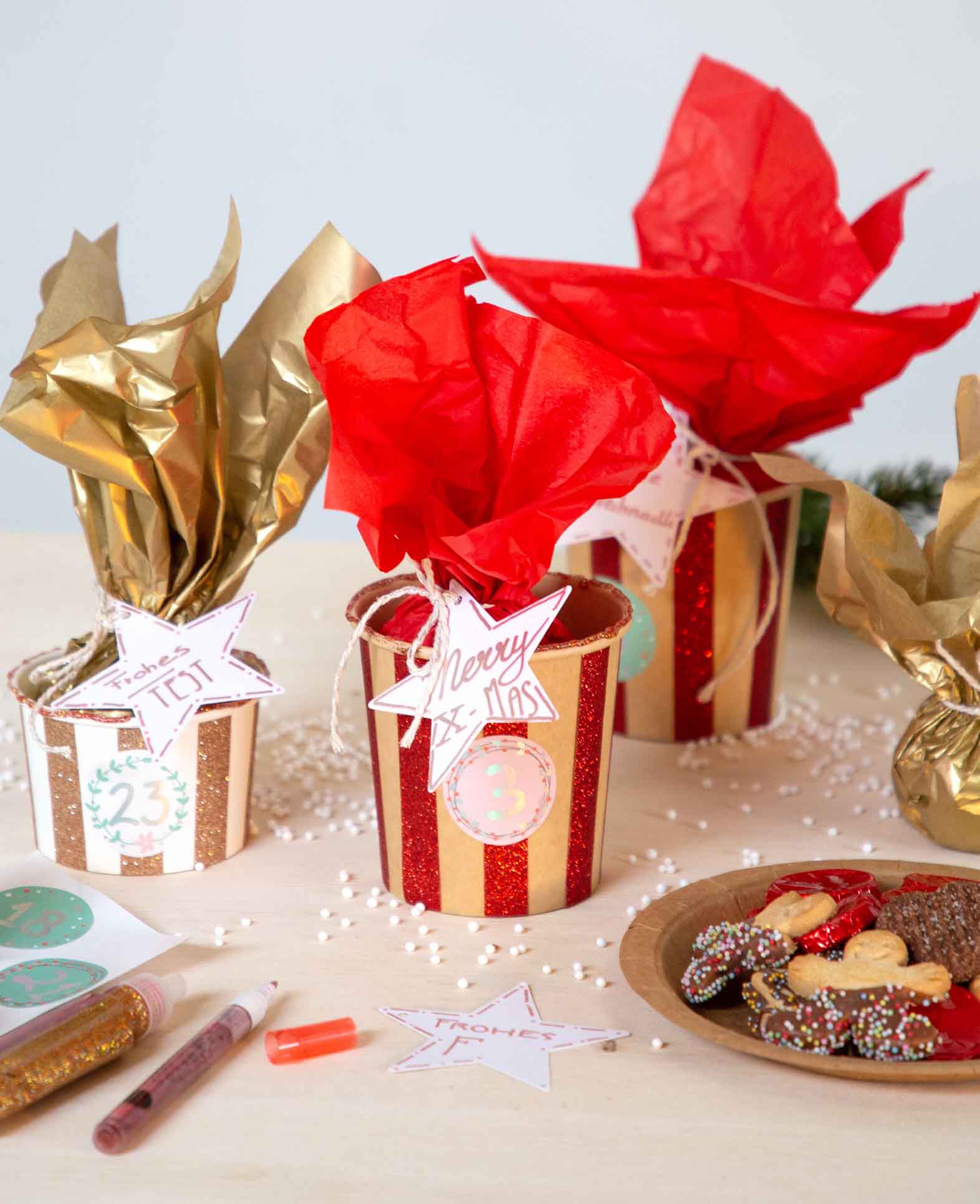 Gift Tag Kit, Cat, Dog & Bauble, 9 pcs.