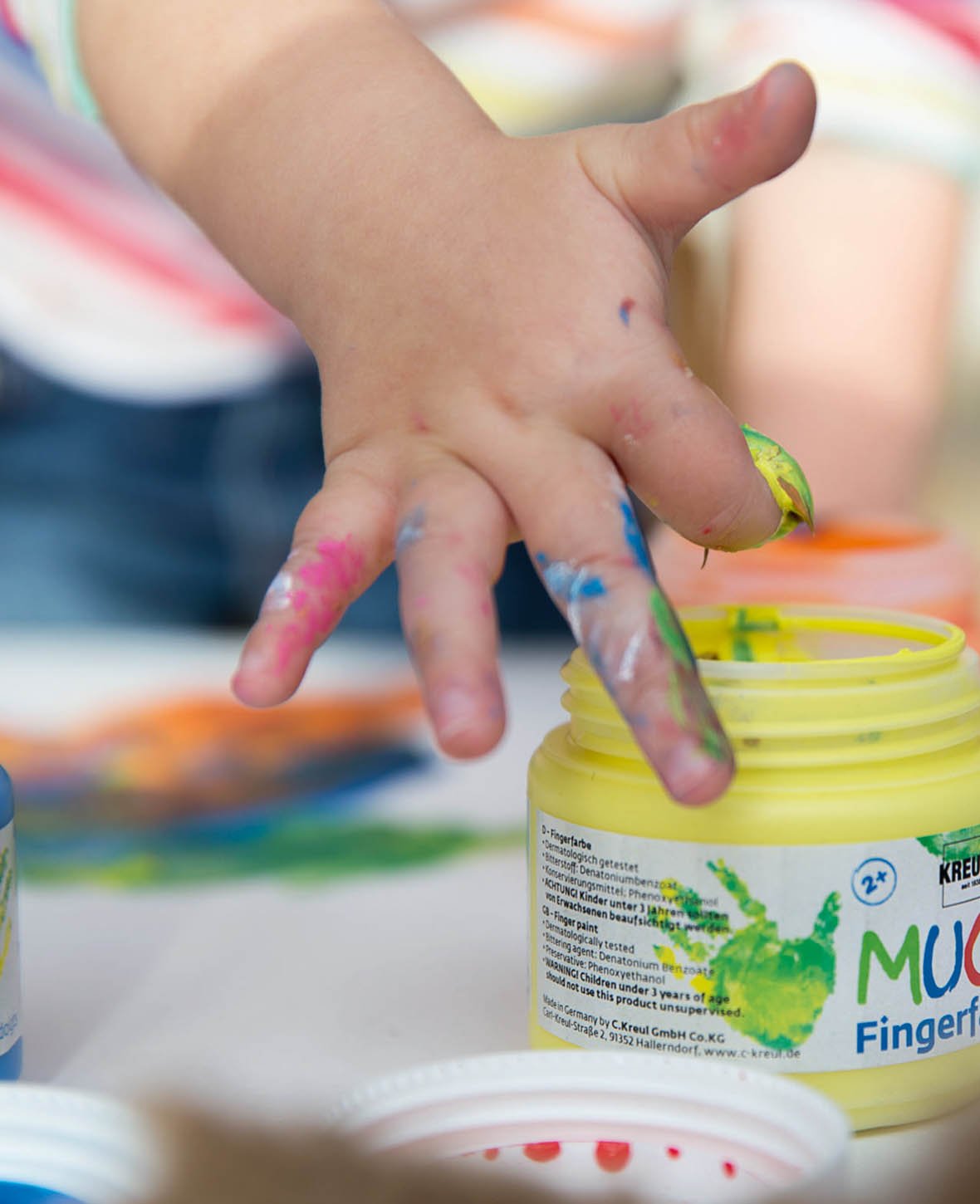 MUCKI Peinture au doigt verte 150 ml