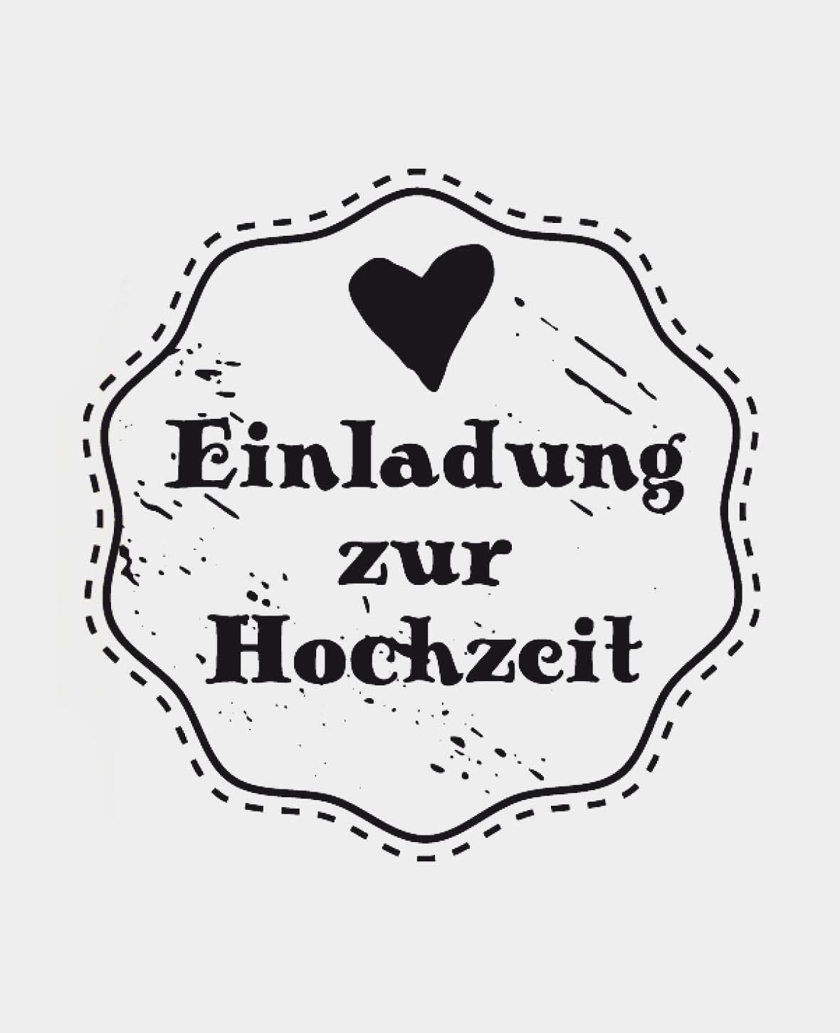 Woodies Motivstempel, Einladung zur Hochzeit I