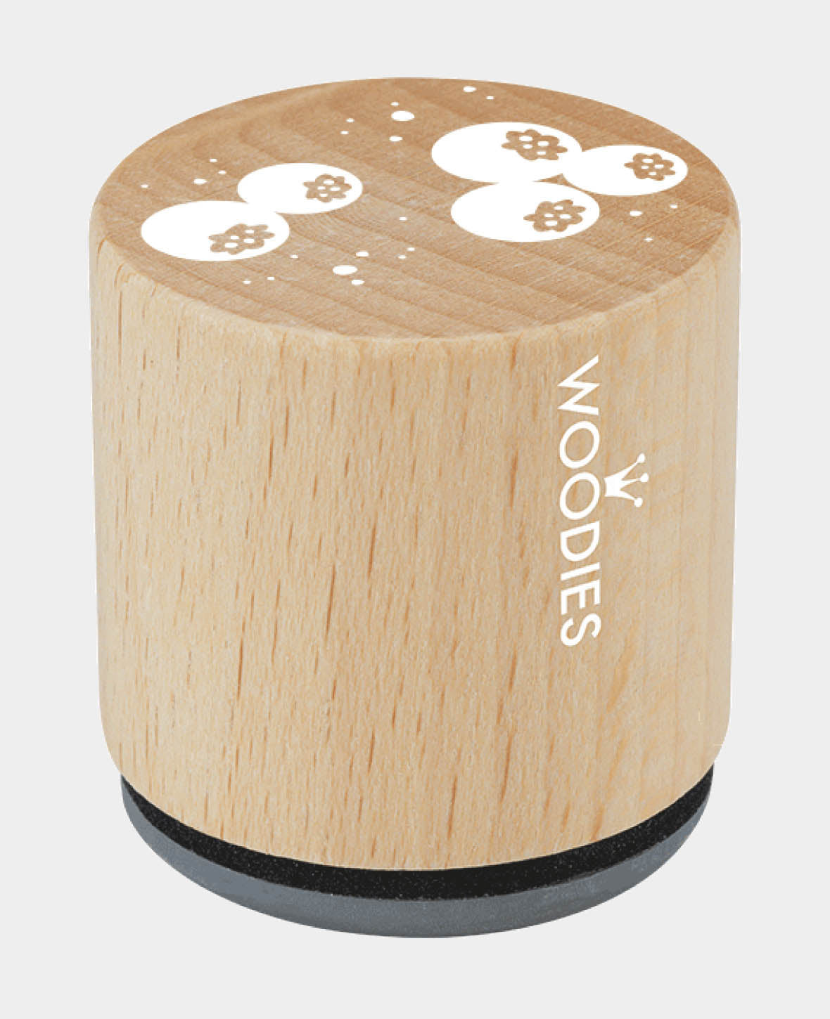 Woodies Motivstempel, Beeren, ø 3 x 3.5 cm, Braun, 1 Stk.