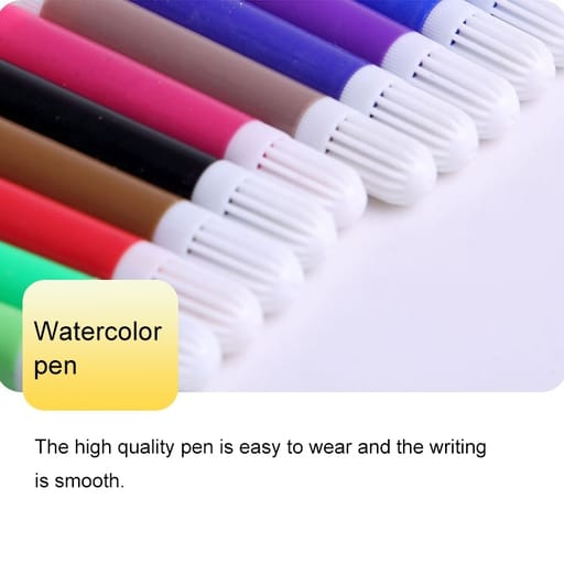 Art Box Sketch Kit with Oil Pastels / Watercolors / Colored Pencils, 298 pcs. Set