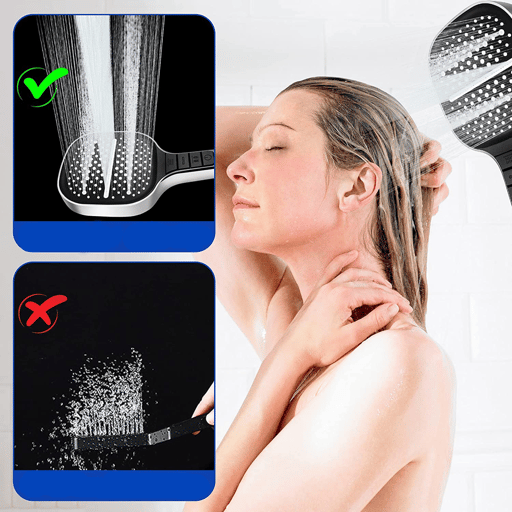 Universal Duschkopf Hand Brause Massage Hochdruck Düse mit 3 Strahlart