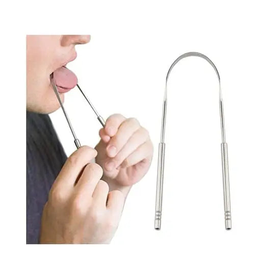Nettoyant de langue réutilisable en acier inoxydable pour hygiène buccale (écologique